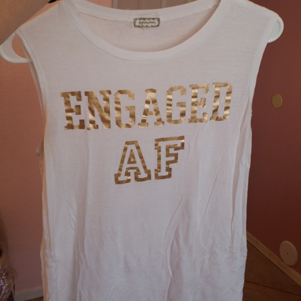 "Engaged AF" tank top